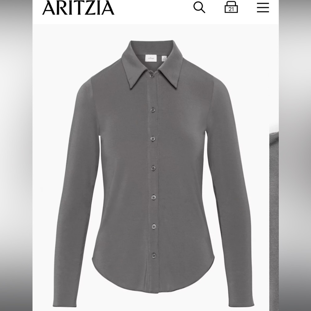 Wilfred pose/moscato shirt BROWN